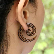 Cuori a spirale finti in legno di sonoh