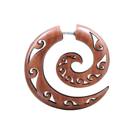 Fake Spirale Wellen aus Sawoholz