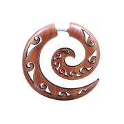 Fake Spirale Wellen aus Sawoholz