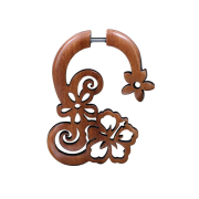 Fake Spirale Blumen aus Sawoholz