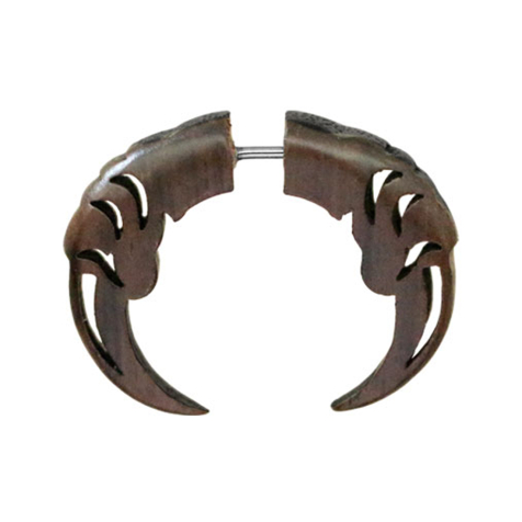 Fake Spirale Sichel Design 1 aus Sonoholz