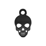 Anhänger schwarz Totenkopf