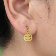 Anhänger vergoldet Kürbis