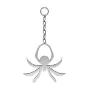 Anhänger silber Kette mit Spinne