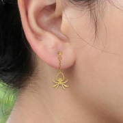 Anhänger vergoldet Kette mit Spinne