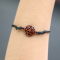 Black Mandala Bracelet Made of Sawo Wood