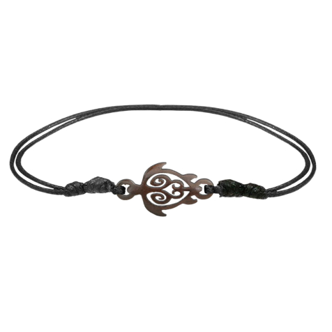 Black turtle bracelet made of narra wood