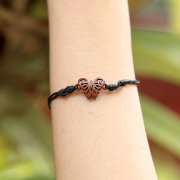 Black butterfly bracelet made of sawo wood