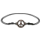 Bracelet noir « Peace » en bois de narra