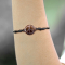 Bracelet noir « Peace » en bois de narra