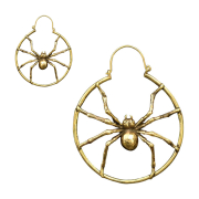 Ohrring vergoldet Spinne