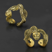 Ring vergoldet Schlange