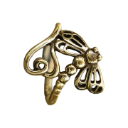 Ring vergoldet Libelle