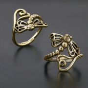 Ring vergoldet Libelle