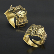 Ring vergoldet Fledermaus