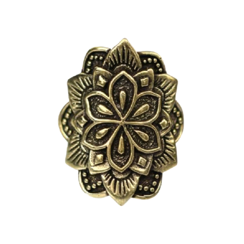 Ring vergoldet Blume