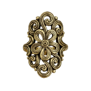 Ring vergoldet Blume geschwungen