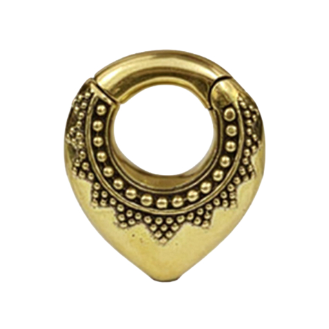 Orecchini a peso con anello segmentato pieghevole a pois