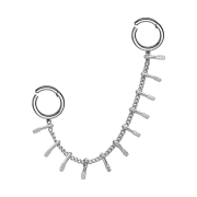 Micro Segmentringe klappbar silber Verbindungskette...