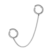 Micro Segmentringe klappbar silber Verbindungskette Basic
