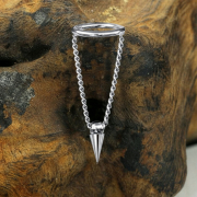 Micro Segmentring klappbar silber Anhänger...