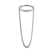 Micro Segmentring klappbar silber Anhänger...