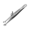 Round-tip tweezers with rotating wheel, 90 mm