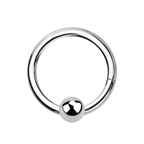 Micro Segmentring klappbar silber mit Kugel