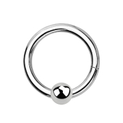 Segmentring klappbar silber mit Kugel