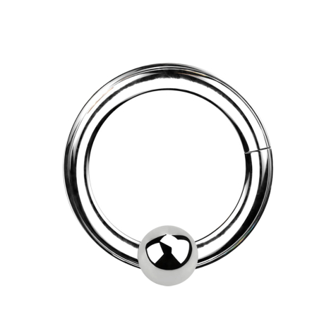 Segmentring klappbar silber mit Kugel
