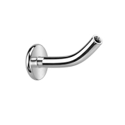 Threadless Labret-Stab Banane silber