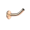Threadless Labret-Stab Banane rosegold