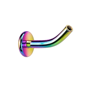 Threadless Labret-Stab Banane farbig