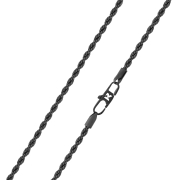 K12 - Black Rope Chain - 3 mm