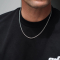 K12 - Silver Rope Chain - 3 mm