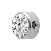 Closure Zylinder silber Premium Kristall silber