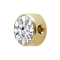 Closure Cylinder, 18K Gold-Plated, Premium Crystal, Silver