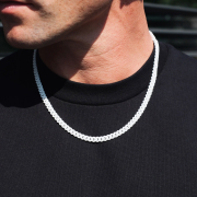 K12 - White Cuban Chain - 6 mm