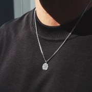 K12 - Silver Hammered Chain