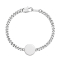 K12 - Silver Hammered Bracelet - 4 mm