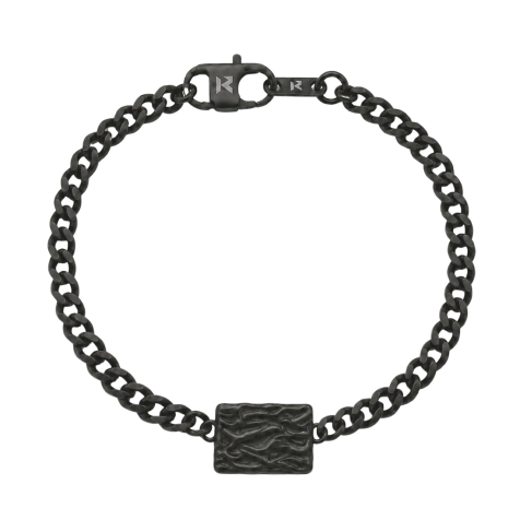 K12 - Black Wavy Bracelet - 4 mm