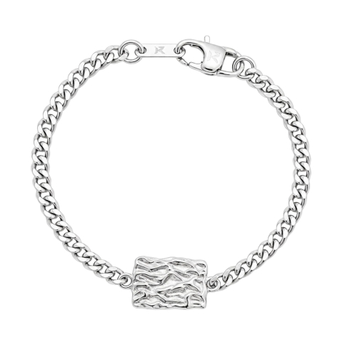 K12 - Silver Wavy Bracelet - 4 mm