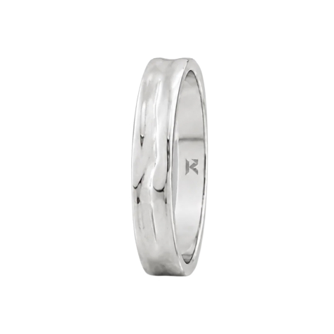 K12 - Silver Hammered Ring