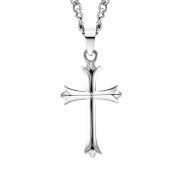K12 - Silver Vintage Cross Chain - 3 mm
