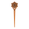 Haarnadel Mandala Blume mit Stern aus Sawo Holz