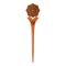Haarnadel Mandala Blume mit Blume aus Sawo Holz
