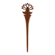 Haarnadel Buddha Lotusblume aus Narra Holz