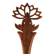 Haarnadel Buddha Lotusblume aus Narra Holz