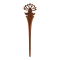 Haarnadel Buddha Lotusblume aus Narra Holz