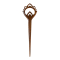 Narra Wood Hairpin "Sweetheart"